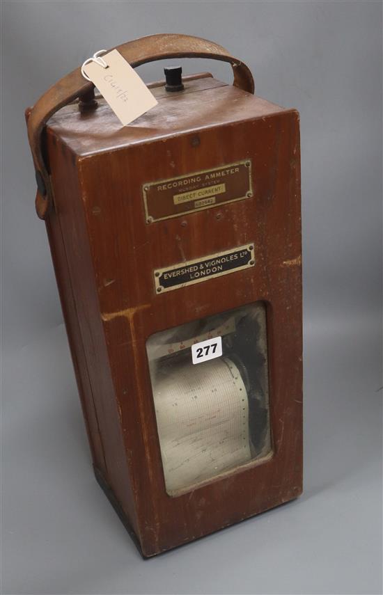 A recording ammeter by Evershed and Vignoles Ltd